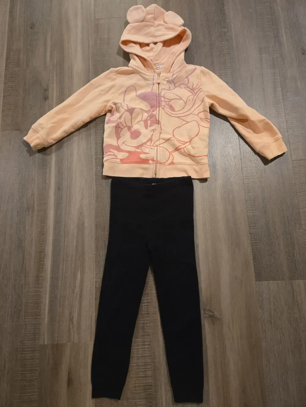 Gap Disney Minnie Mouse & Daisy Zip Hoodie Leggin Set Toddler Size 5T Sweatshirt